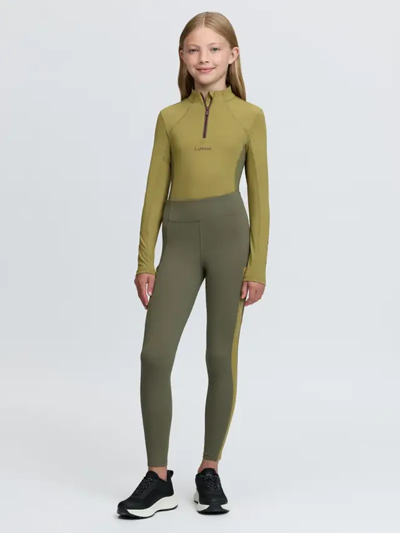 LeMieux Young Rider Orla Pull Ons - Willow Green-5
