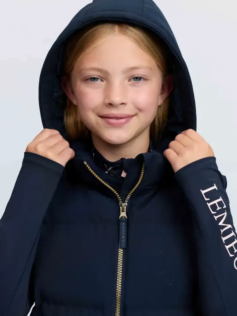 LeMieux Young Rider Joey Hooded Gilet - Navy-2