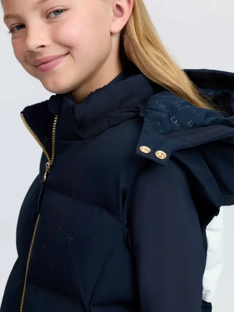 LeMieux Young Rider Joey Hooded Gilet - Navy-3