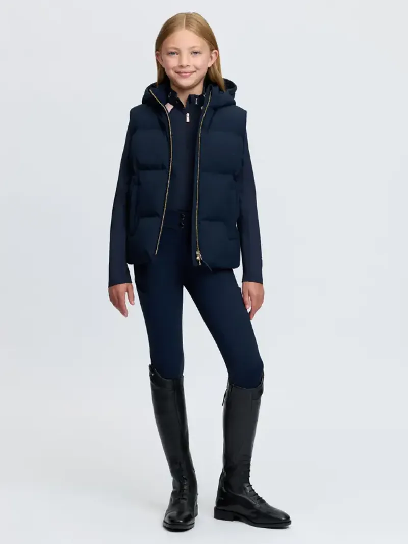LeMieux Young Rider Joey Hooded Gilet - Navy-5