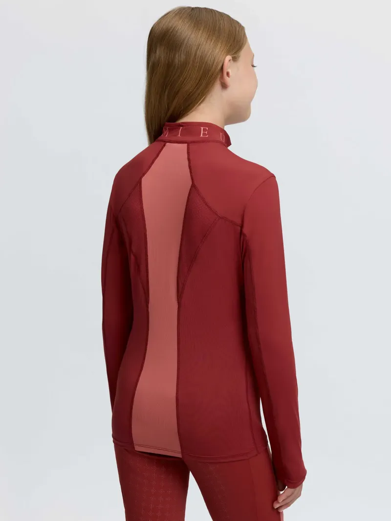 LeMieux Young Rider Mia Mesh Base Layer - Russet-1