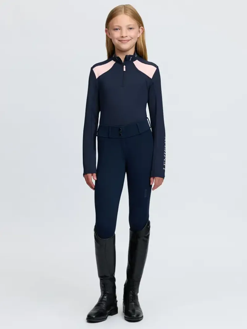 LeMieux Young Rider Mia Mesh Base Layer - Navy-3