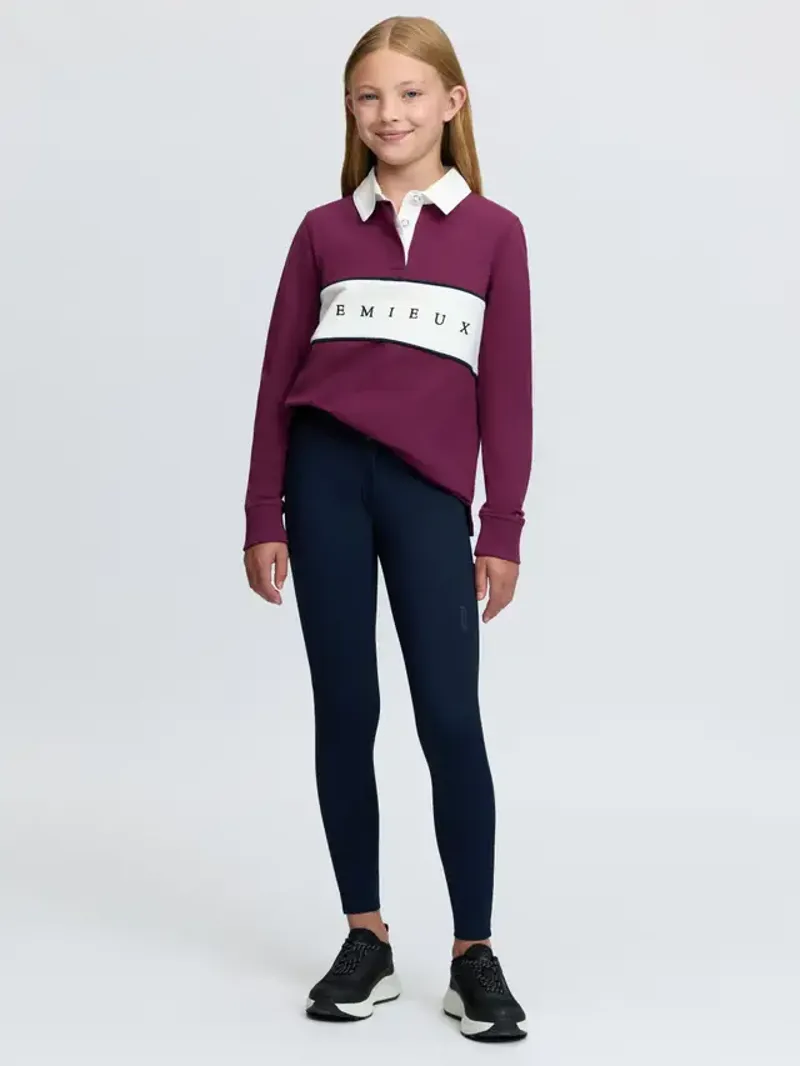 LeMieux Young Rider Riley Rugby Shirt - Blackberry-3