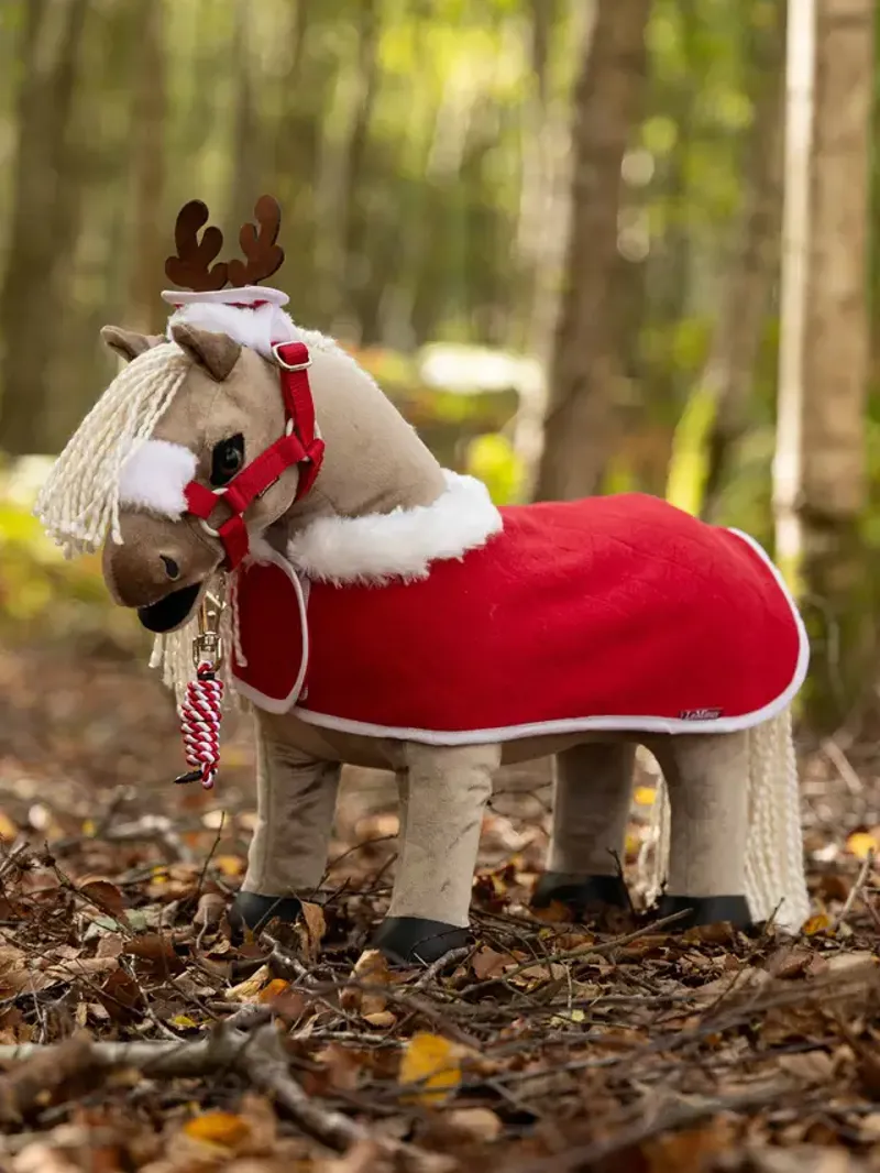 LeMieux Toy Pony Christmas Rug Set - Red-1