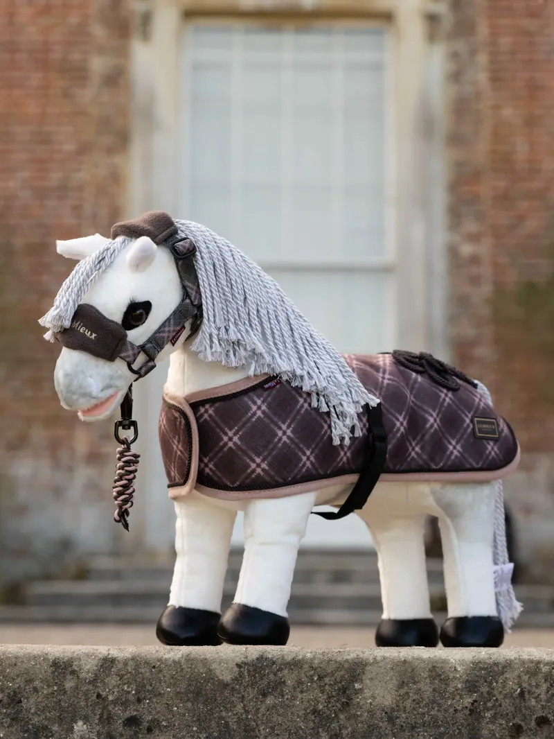 LeMieux Toy Pony Heritage Vogue Headcollar and Leadrope - Cocoa-1
