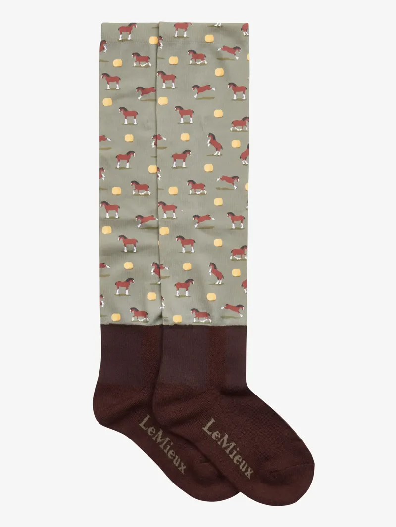 LeMieux Footsie Socks - Clydesdale/ Willow-1