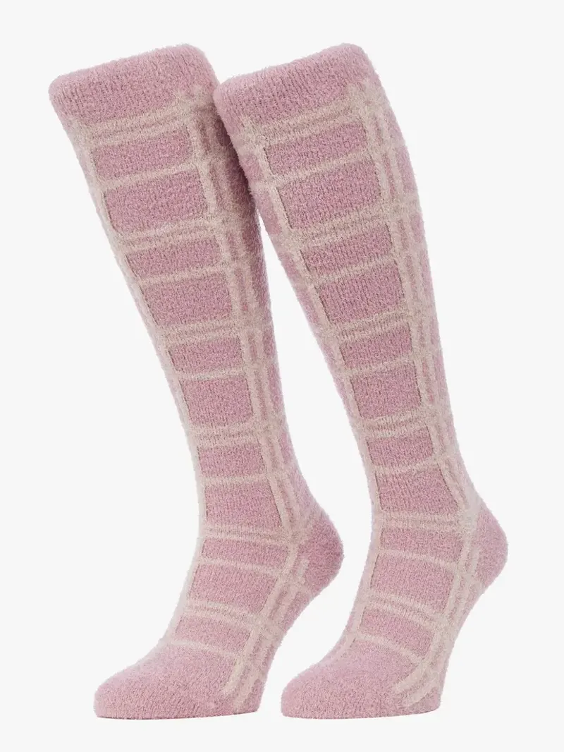 LeMieux Heritage Check Fluffies - Wild Rose