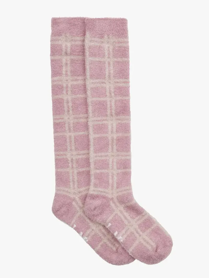 LeMieux Heritage Check Fluffies - Wild Rose-1