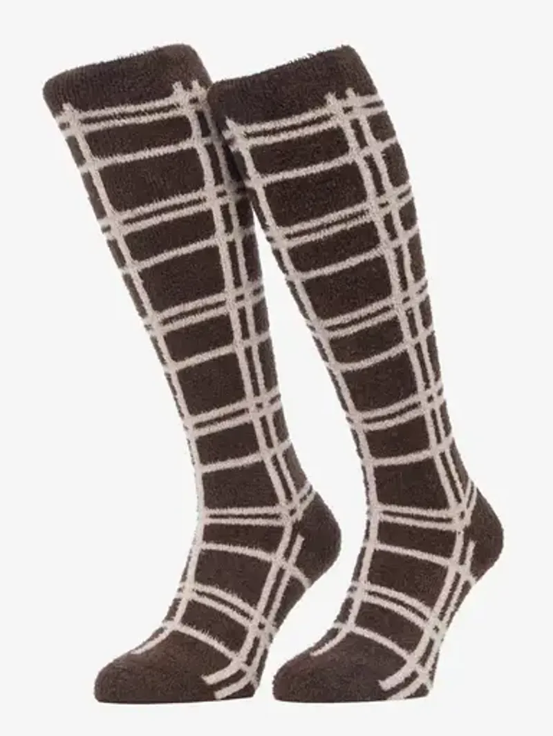 LeMieux Heritage Check Fluffies - Cocoa