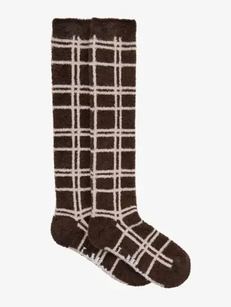 LeMieux Heritage Check Fluffies - Cocoa-1