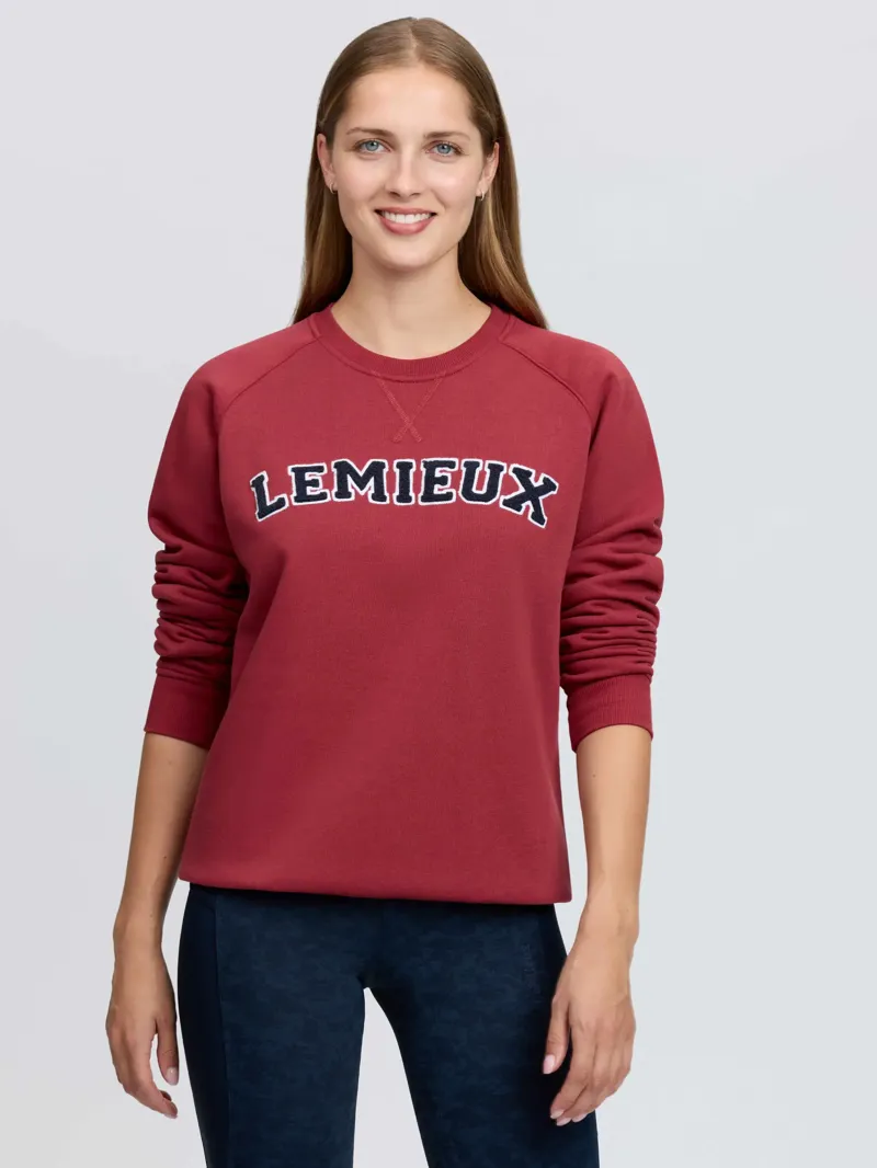 LeMieux Vida Varsity Crew Neck Sweat - Russet
