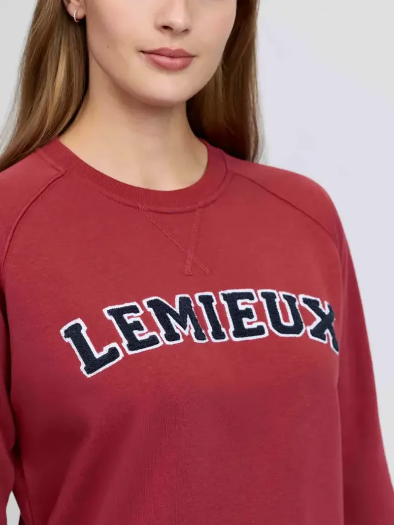 LeMieux Vida Varsity Crew Neck Sweat - Russet-3