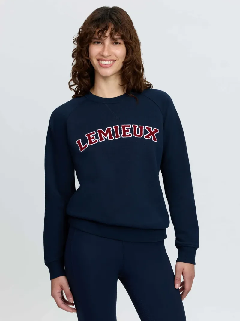 LeMieux Vida Varsity Crew Neck Sweat - Navy
