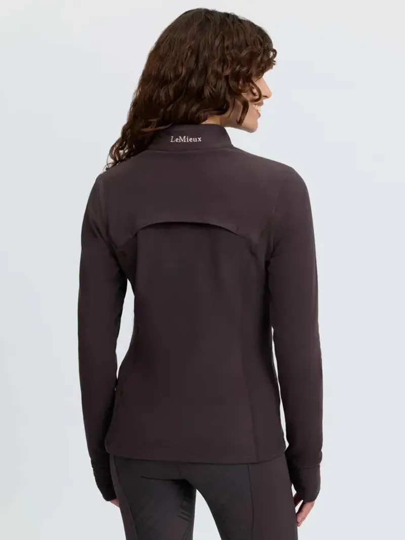 LeMieux Frances Quarter Zip Fleece - Cocoa-1