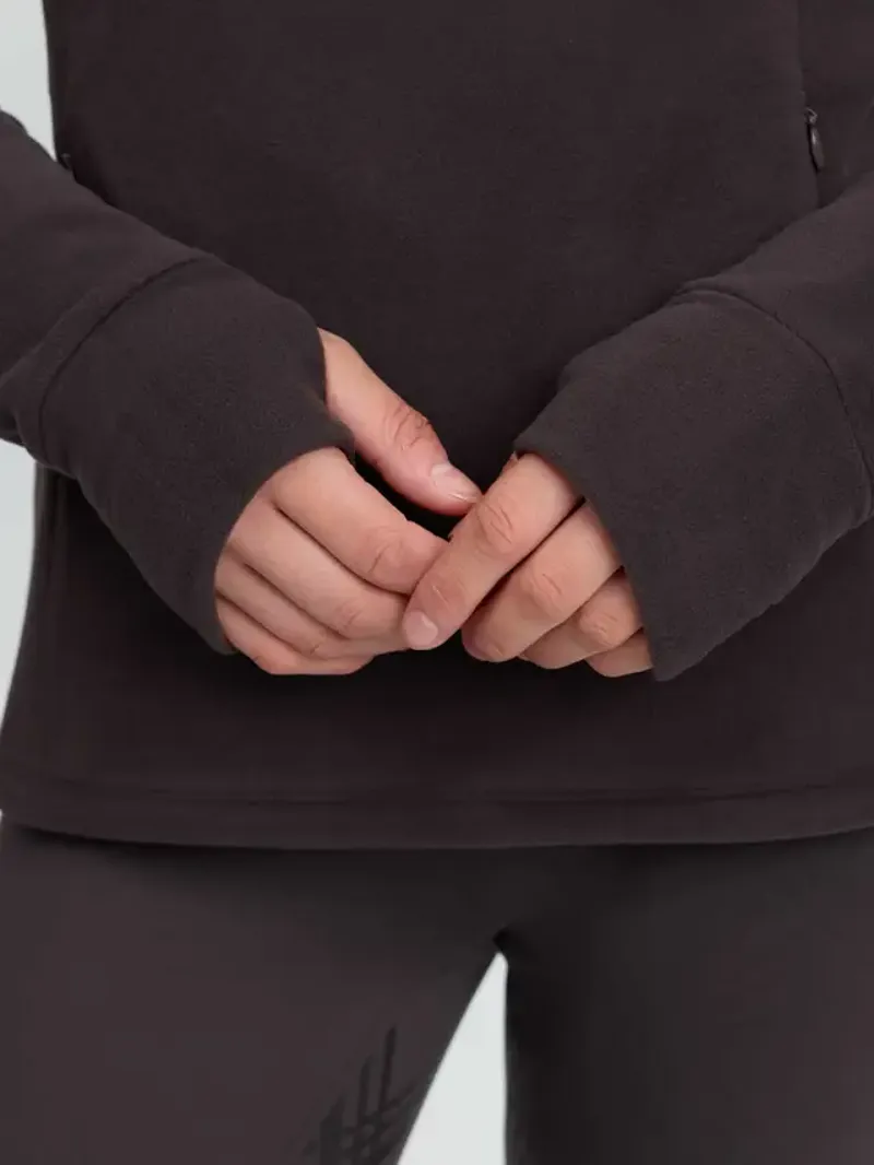 LeMieux Frances Quarter Zip Fleece - Cocoa-3