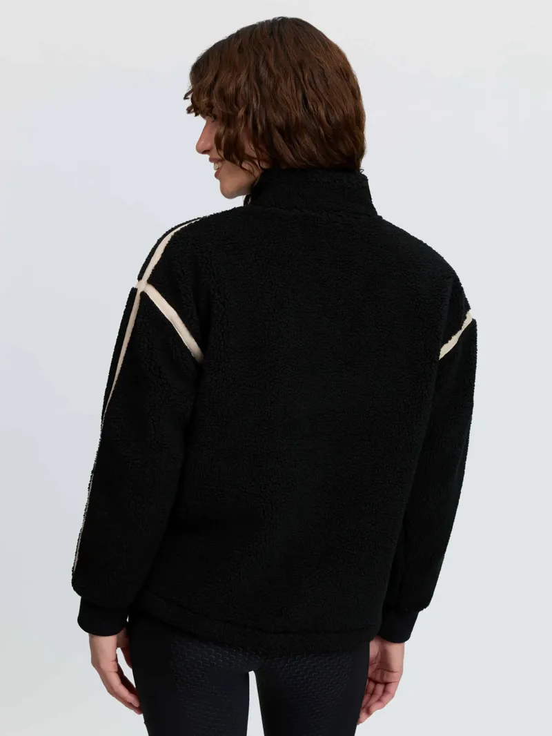 LeMieux Avery Teddy Quarter Zip Fleece - Black-2