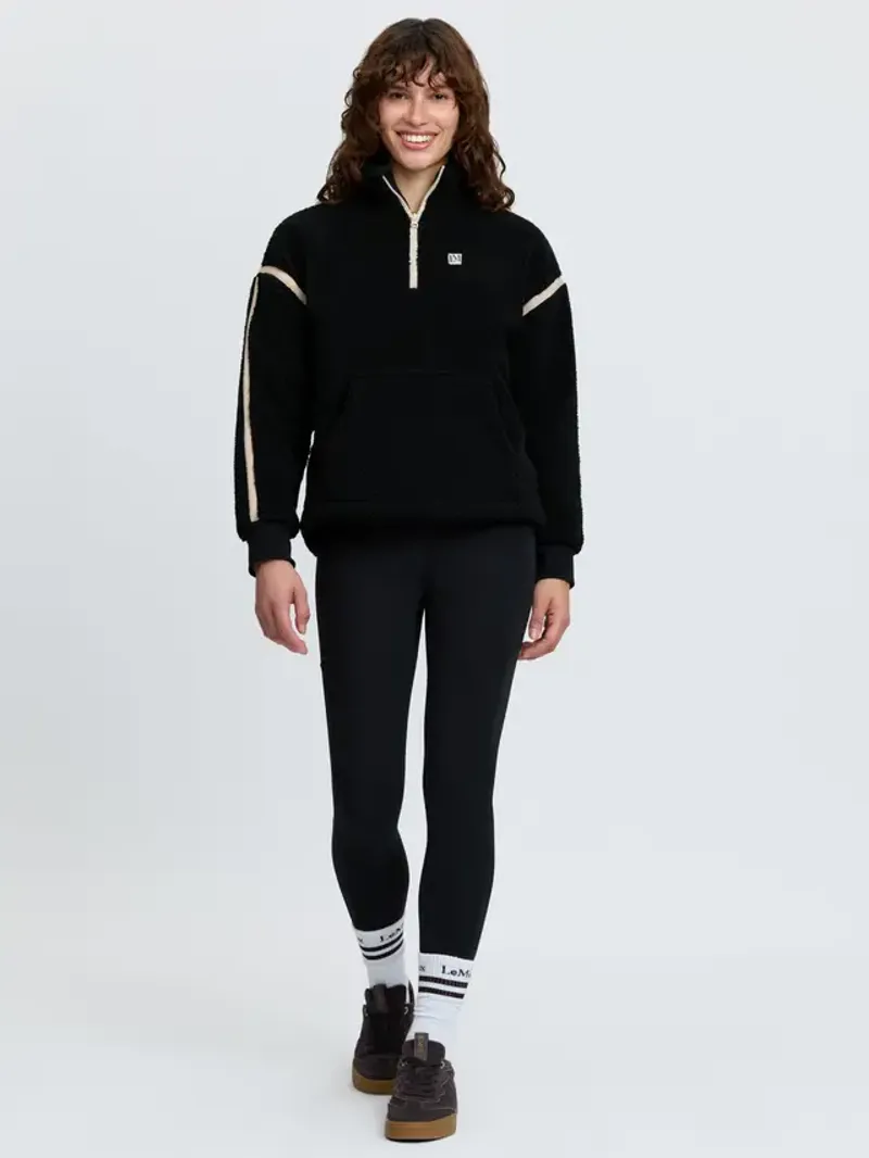 LeMieux Avery Teddy Quarter Zip Fleece - Black-4