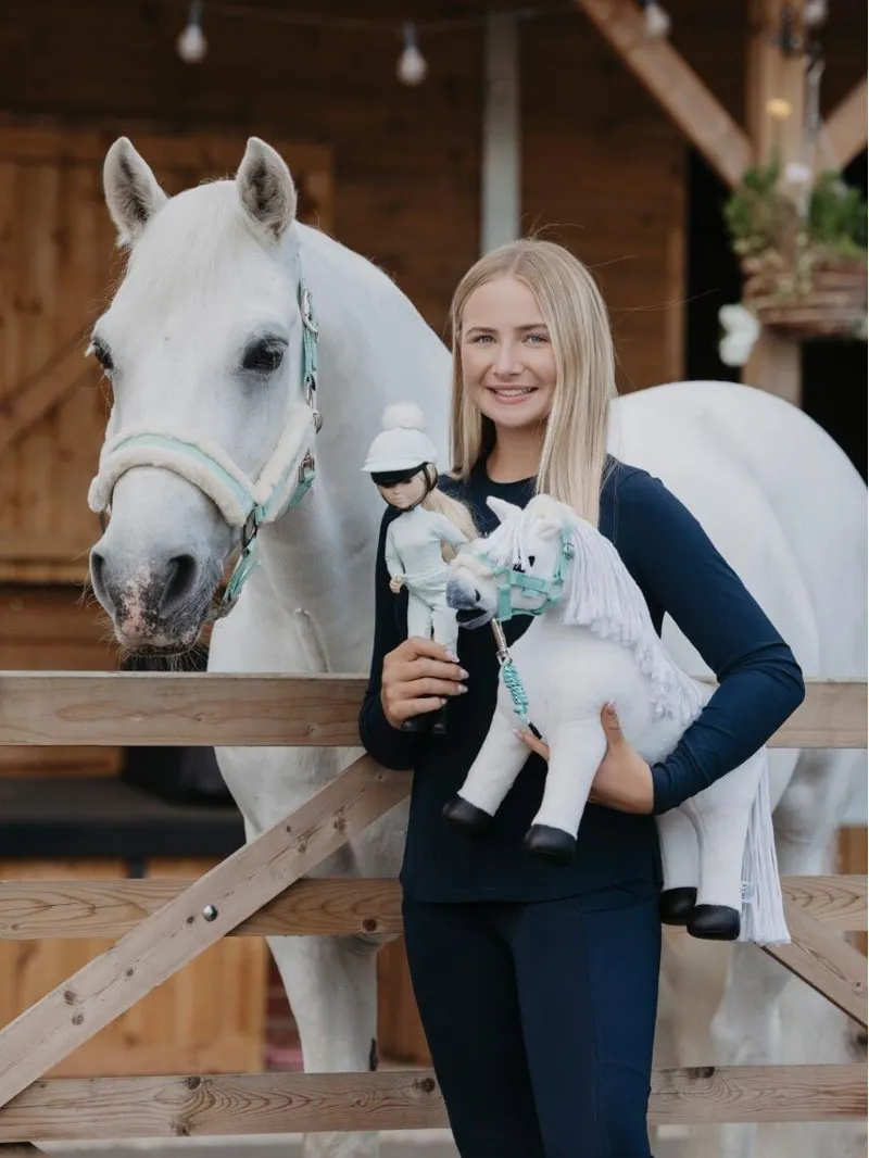 LeMieux Harlow Toy Pony Headcollar and Leadrope - Softmint-1
