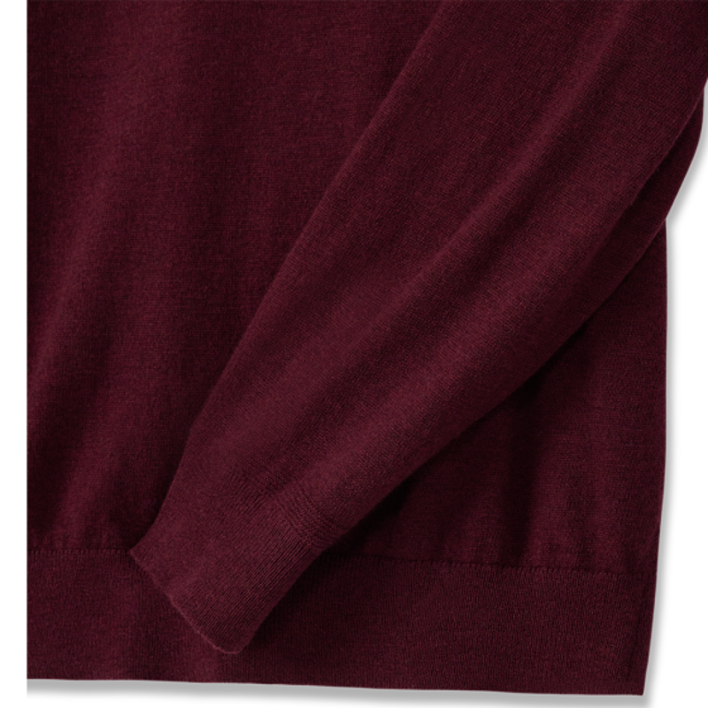 RMW Ernest 1/4 Zip Sweater - Burgundy-4