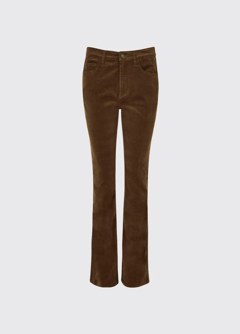 Dubarry Elderflower Ladies Stretch Pincord Jeans - Mocha-2