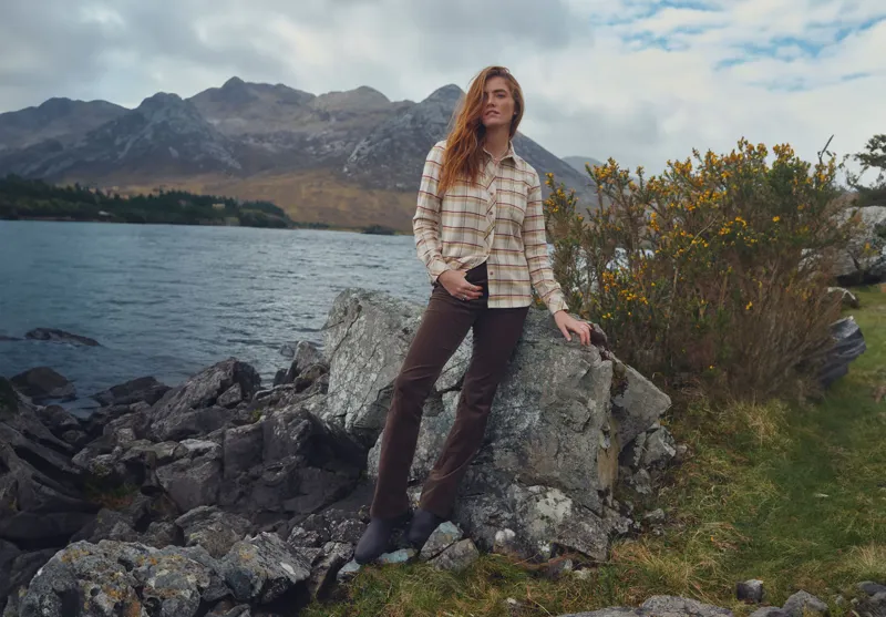 Dubarry Elderflower Ladies Stretch Pincord Jeans - Mocha-1