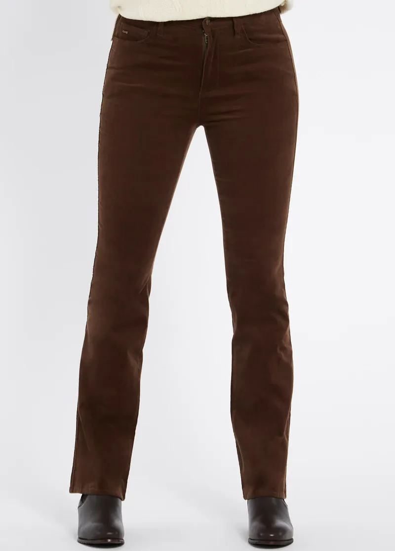 Dubarry Elderflower Ladies Stretch Pincord Jeans - Mocha-4