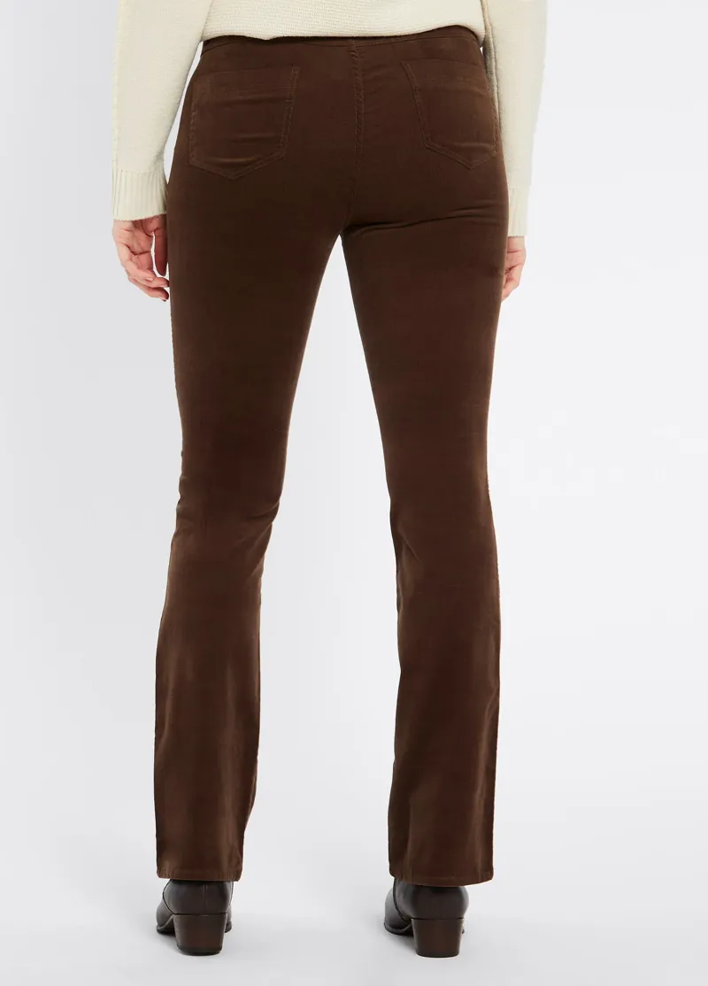 Dubarry Elderflower Ladies Stretch Pincord Jeans - Mocha-3