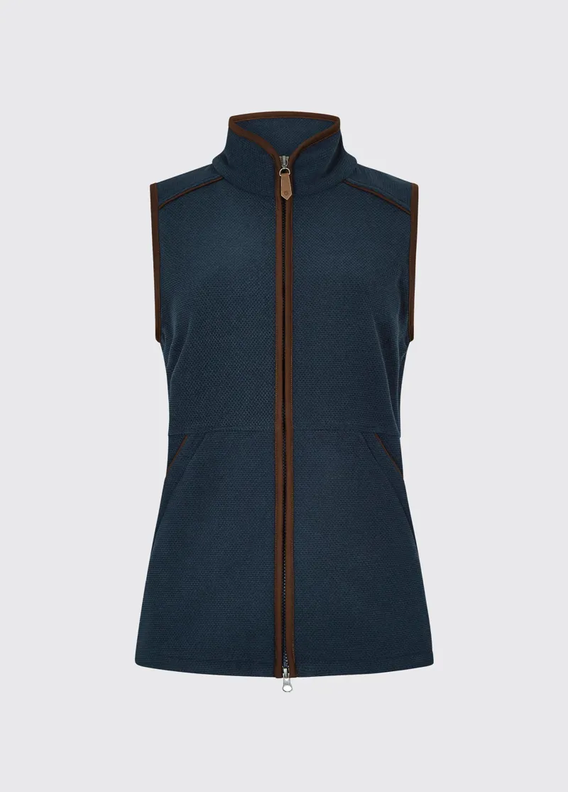 Dubarry Carbury Ladies Fleece Gilet - Navy-2