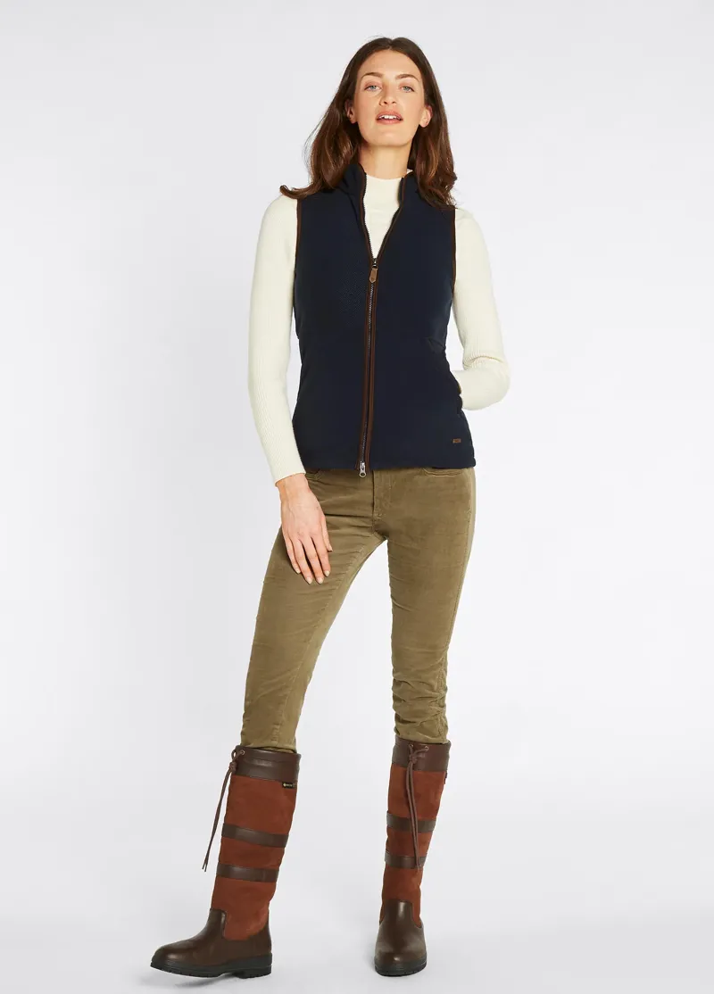 Dubarry Carbury Ladies Fleece Gilet - Navy-1