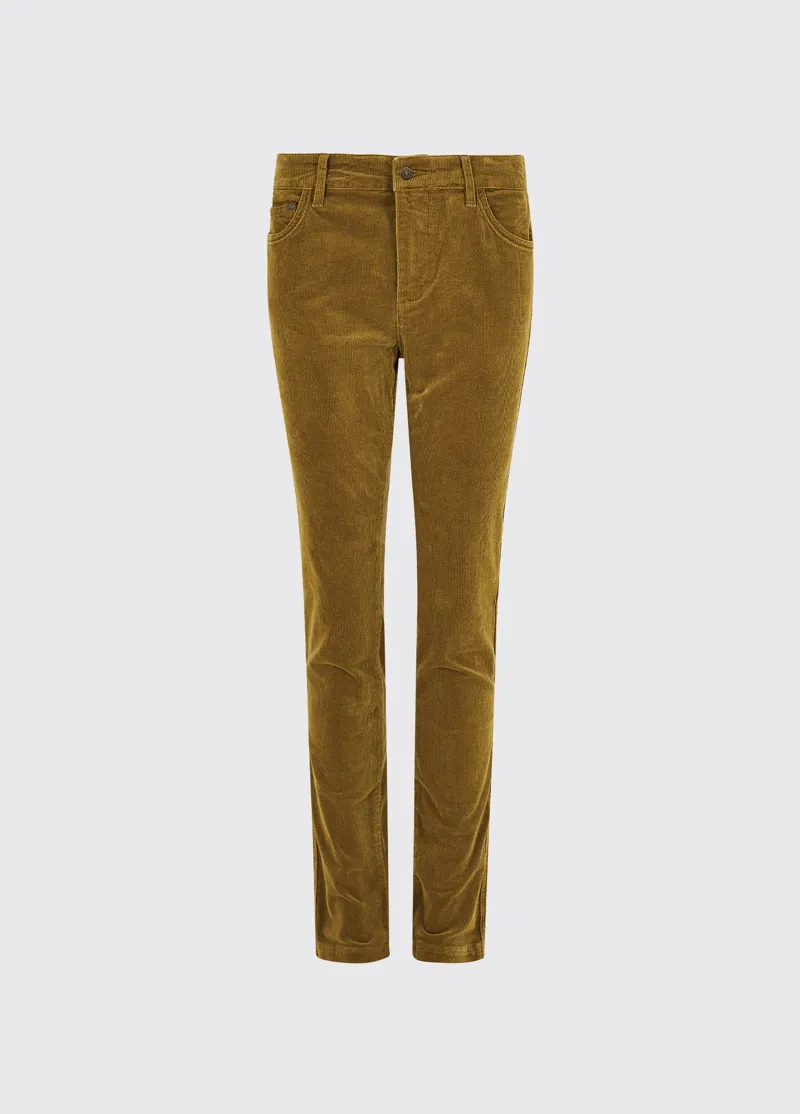 Dubarry Honeysuckle Cord Trouser - Harvest Gold-2