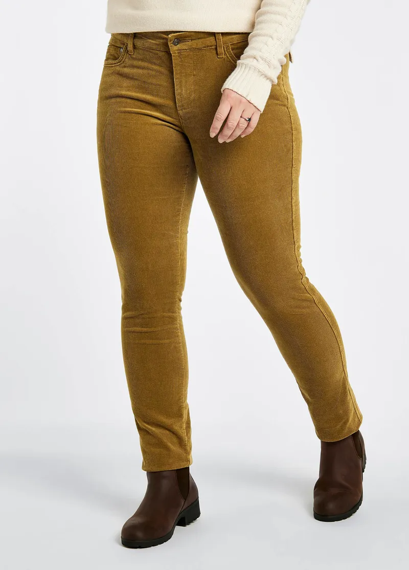 Dubarry Honeysuckle Cord Trouser - Harvest Gold-3
