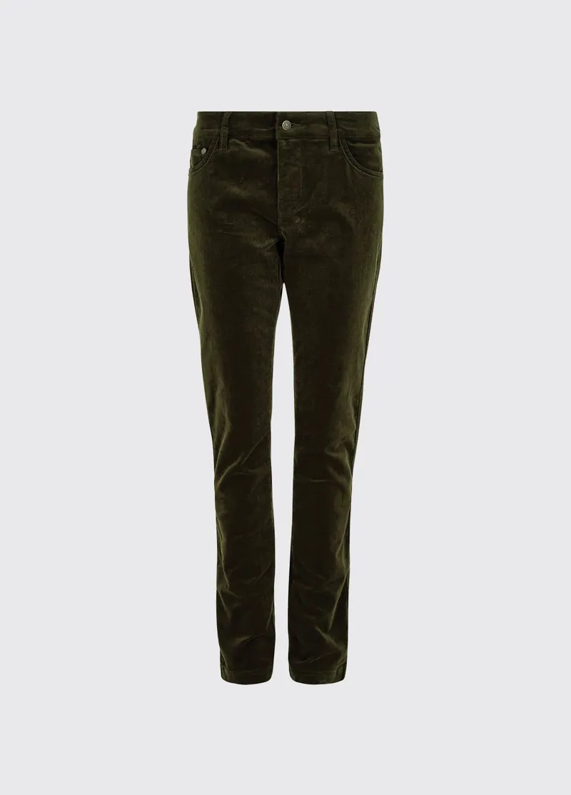 Dubarry Honeysuckle Cord Trouser - Olive-1