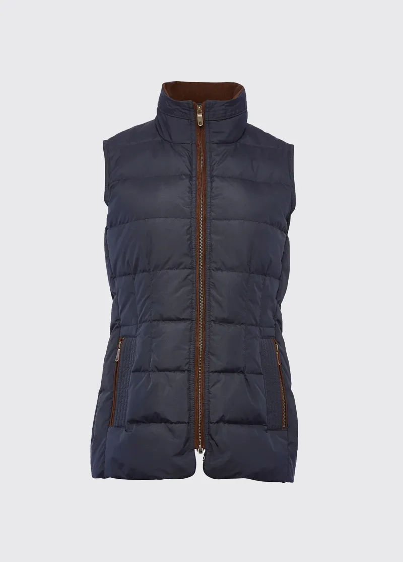 Dubarry Spiddal Down Gilet - Navy Multi-1