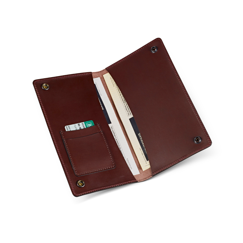 Croots Byland Leather Certificate Wallet - Oxblood-1