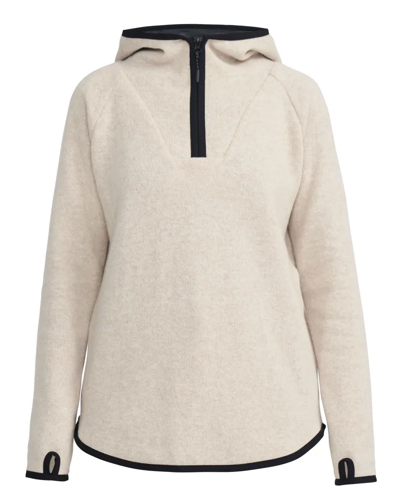 Holebrook Judit Hood Windproof Knitted Sweater - Sand