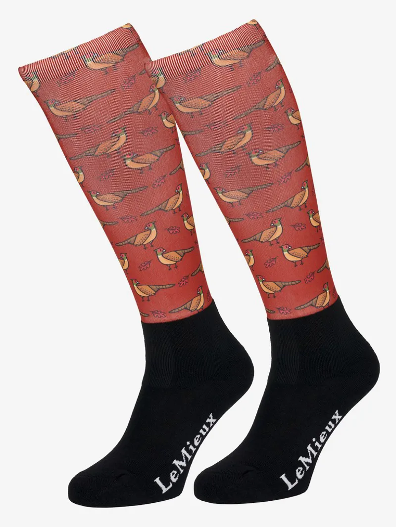 LeMieux Footsies Kids Socks - Pheasant Sienna