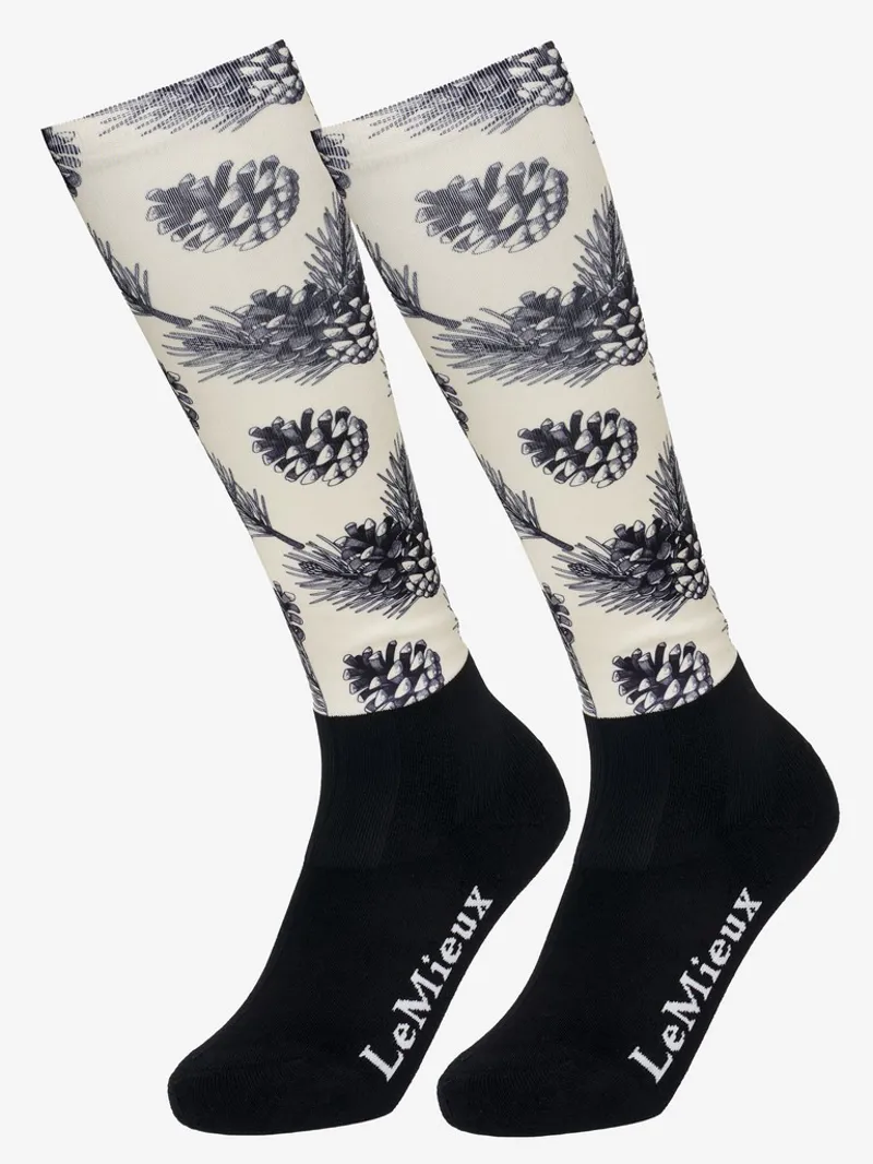 LeMieux Footsies Kids Socks - Pine Cones