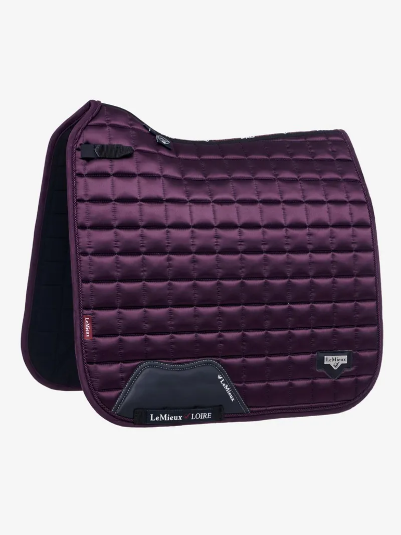 LeMieux Loire Classic Satin Dressage Square - Fig