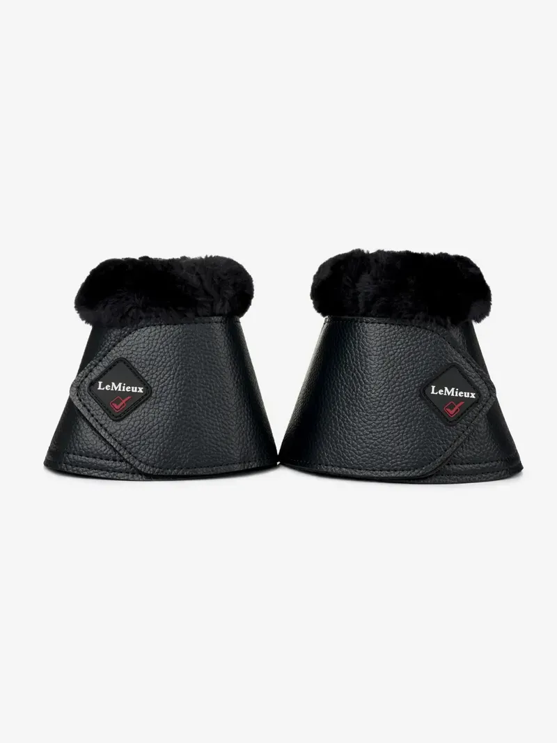 LeMieux Fleece Wrapround O/R Boot - Black/ Black