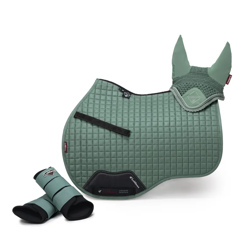 LeMieux ProSport Suede GP Square - Sage-2