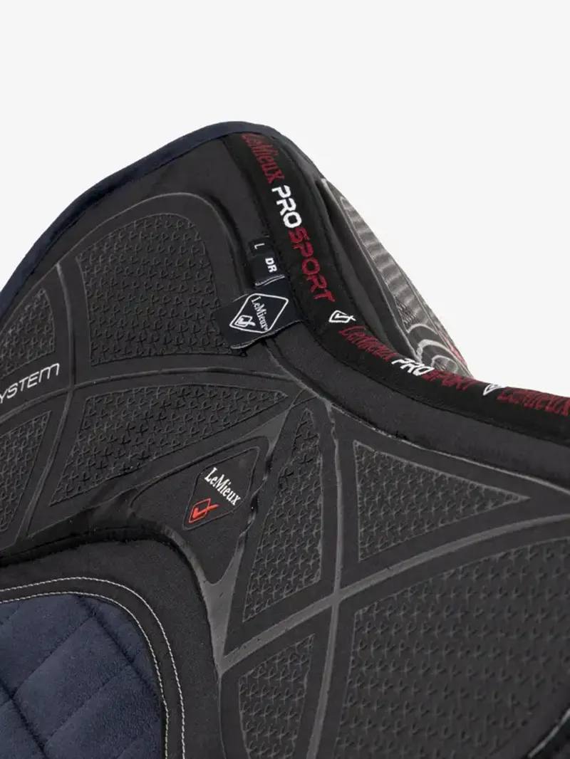 LeMieux X-Grip Twin Sided Dressage Square - Navy-1