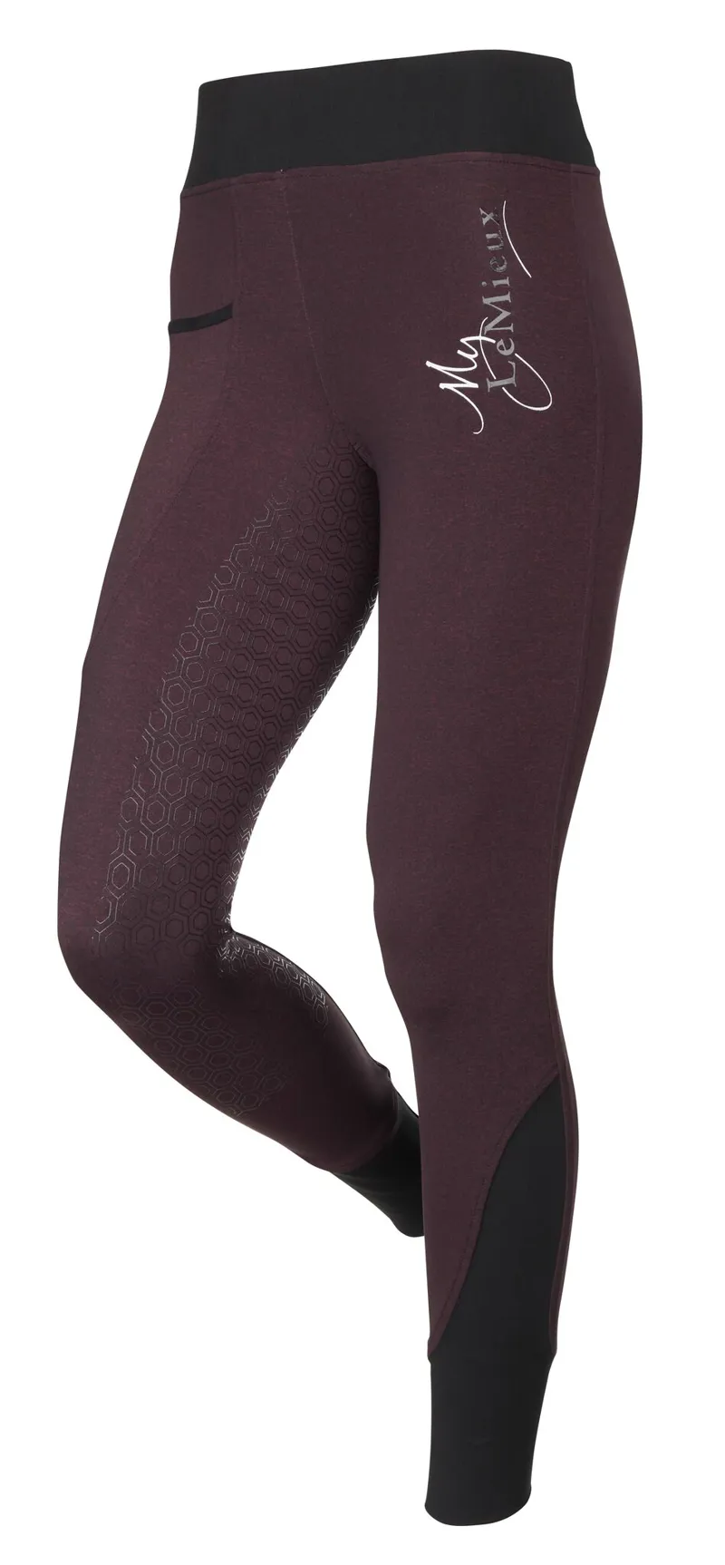 LeMieux Activewear Seamless Breeches - Burgundy