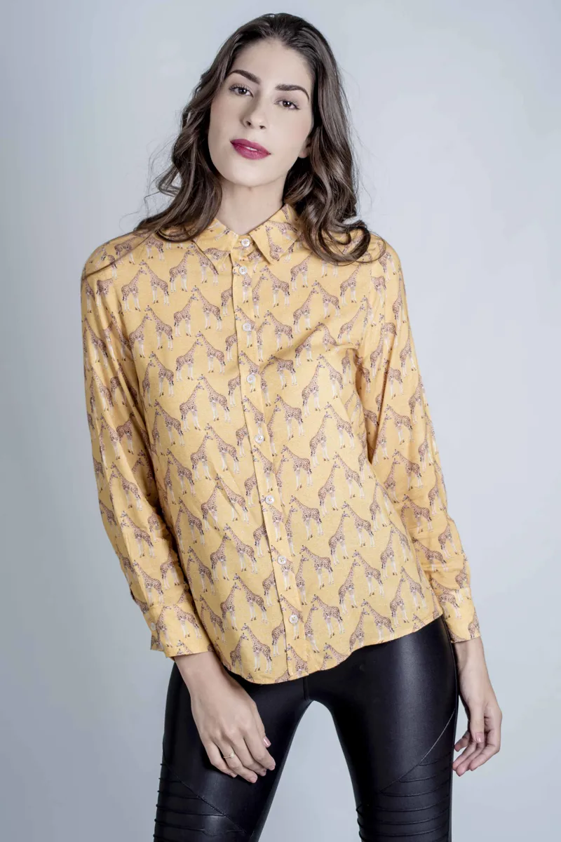Hartwell Lydia Ladies Shirt - Giraffe-1