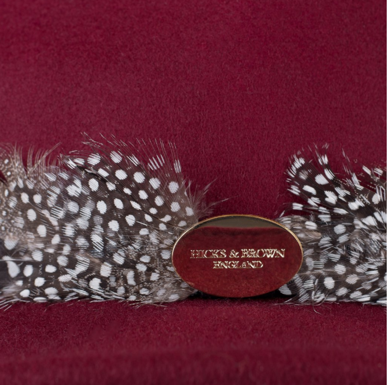 Hicks and Brown Suffolk Fedora Guinea Wrap - Maroon-2