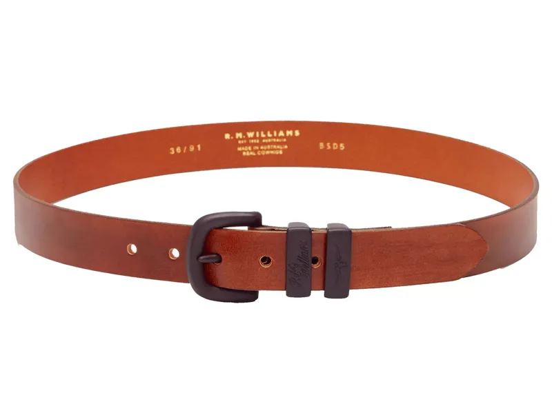 RMW Burnished Drover Belt 1.25inch - Cognac-2