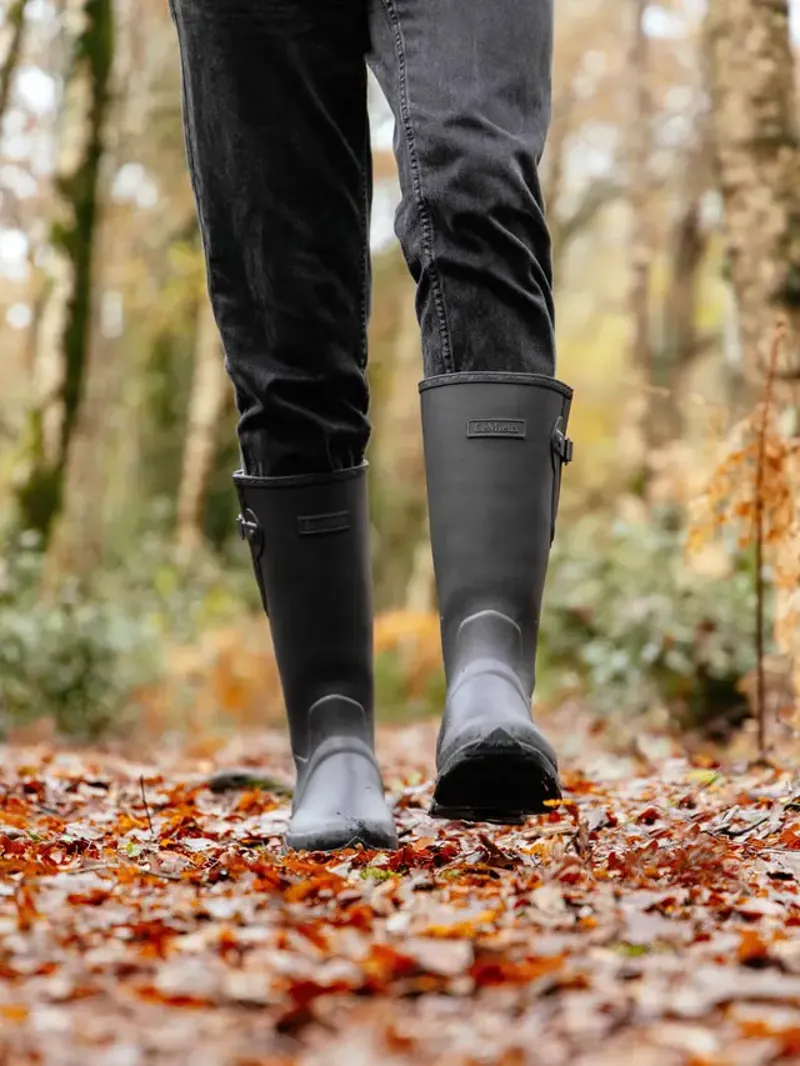 LeMieux Mens Ultra Stride Wellington Boots - Black-2