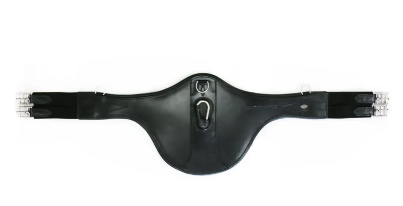 Mountain Horse Saddle Girth with Stud Guard - Black/Silver