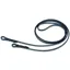 Mountain Horse Leather Reins - Black/Silver 16MM