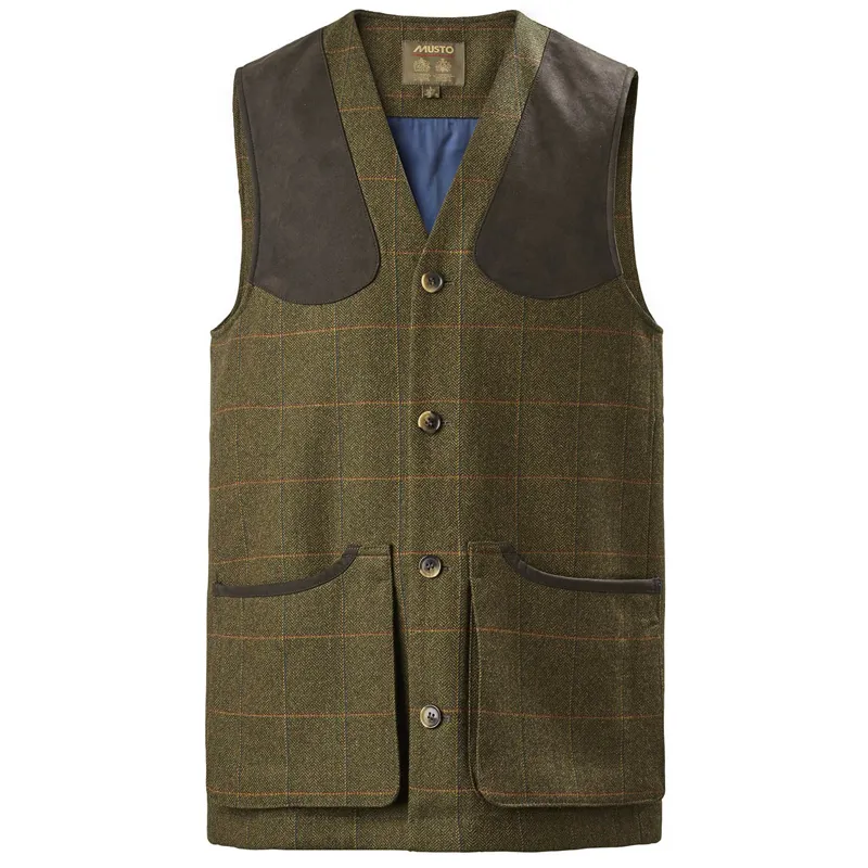 Musto L/Weight Machine Wash Mens Tweed Waistcoat - Balmoral
