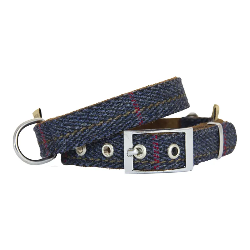 Earthbound Tweed Dog Collar - Small-5
